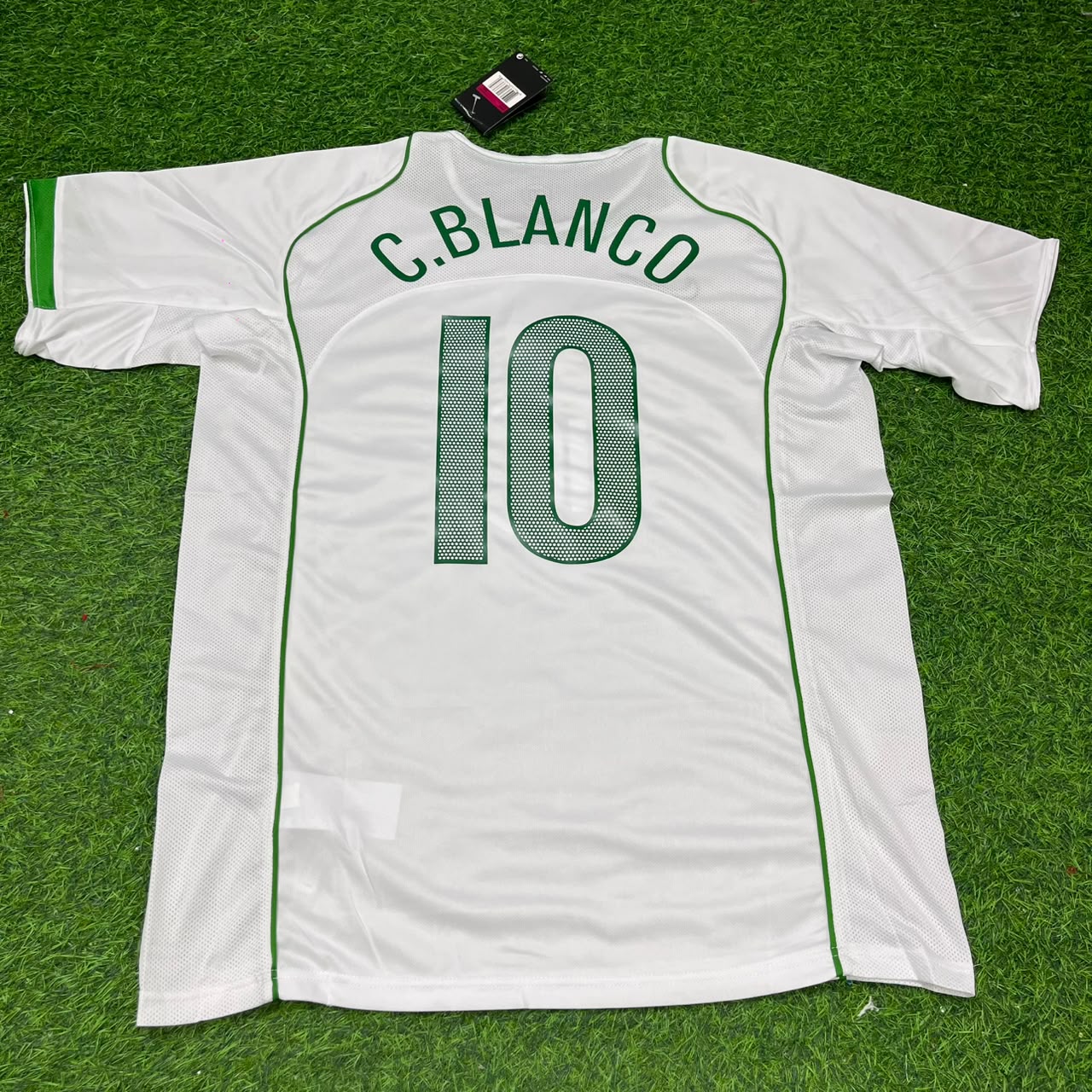 Mexico 1998 Cuauhtémoc Blanco Away White Retro Football Jersey