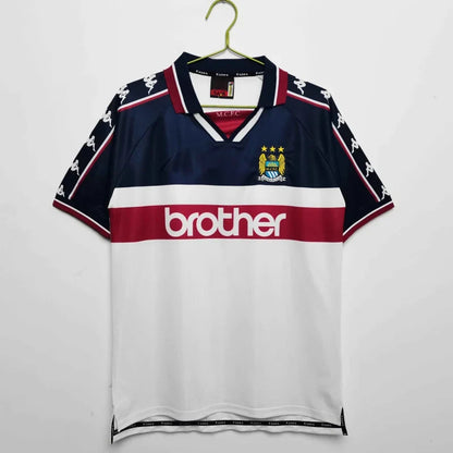 Manchester City 1997 Retro brother sponsor Blue Retro Football Jersey