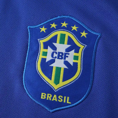 Brazil 2006 Season Away Blue Retro Football Jersey