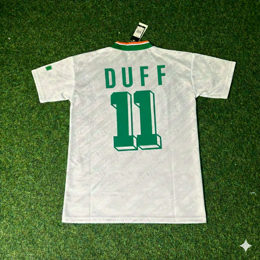 Damien Duff Ireland Season Away Retro Football Jersey Collection