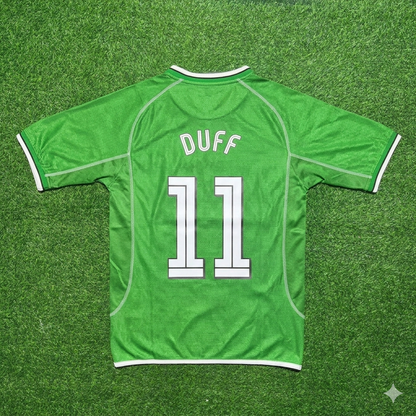 Damien Duff Ireland 2000/2002 Retro Green Football Jersey Kit