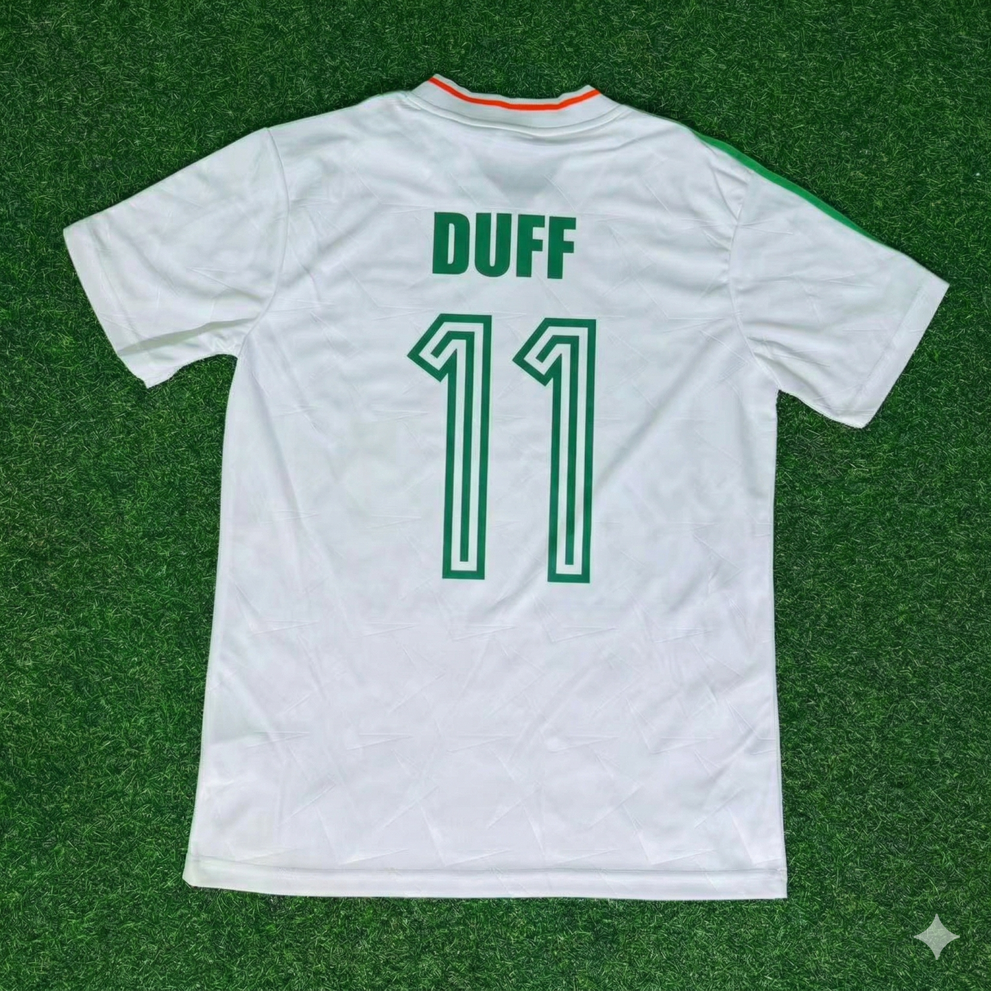 Damien Duff Ireland White Legendary Anniversary Retro Football Jersey Collection