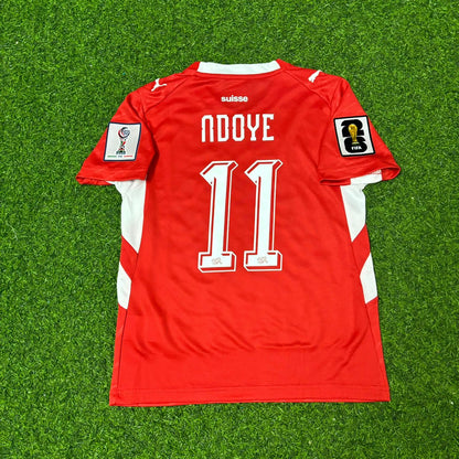 Switzerland World Cup 2026 Dan Ndoye #11 Kids Football Jersey