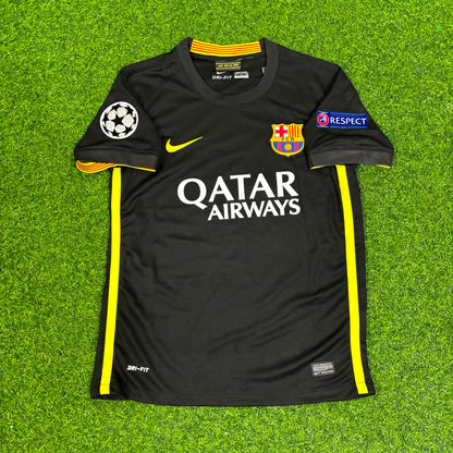 Dani Alves #22 Barcelona 2013-2014 Black Retro Football Jersey Kit
