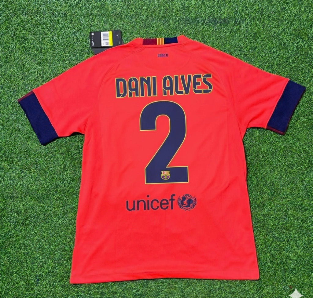 Dani Alves 2- Barcelona 2014 Kit Season Retro Football Jersey