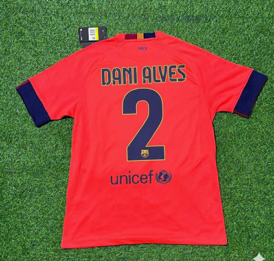 Dani Alves 2- Barcelona 2014 Kit Season Retro Football Jersey