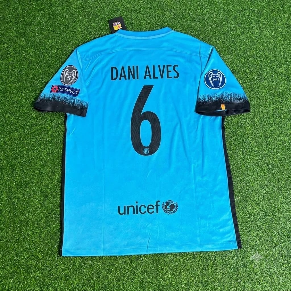 Dani Alves Barcelona 2015/2016 Retro Football Jersey Kit