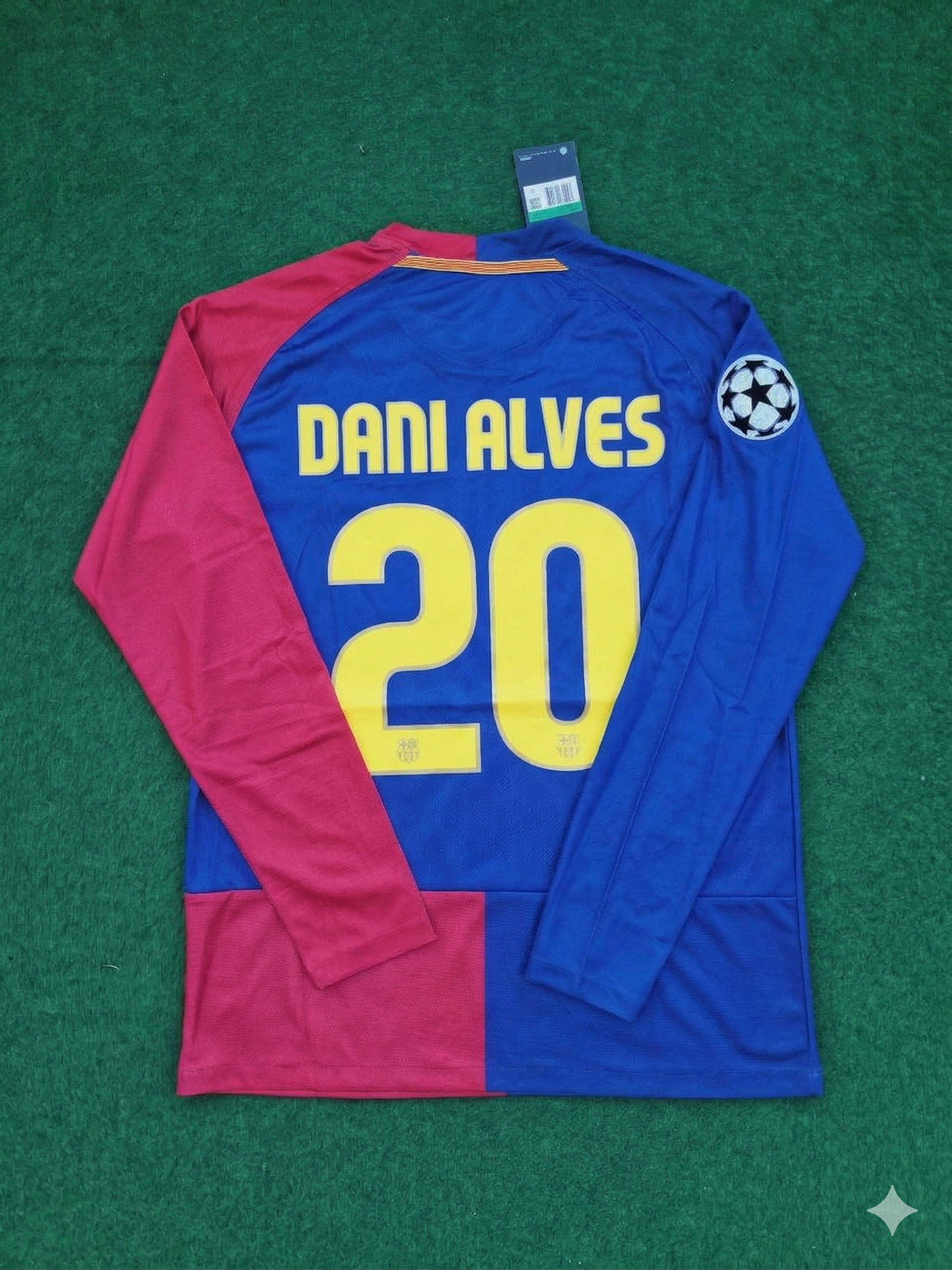 Dani Alves Barcelona 2009 Champions League Final Retro Football Jersey