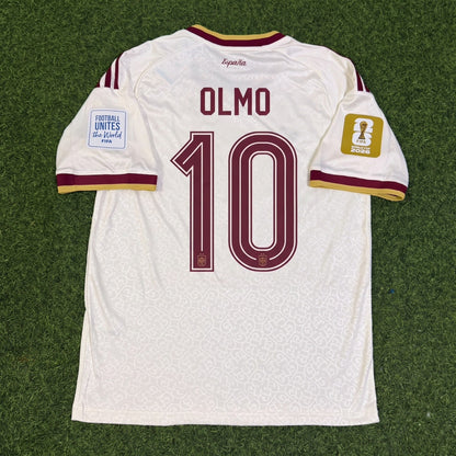 Spain Dani Olmo #10 Two Star 2026 World Cup Champions Away Football Jersey