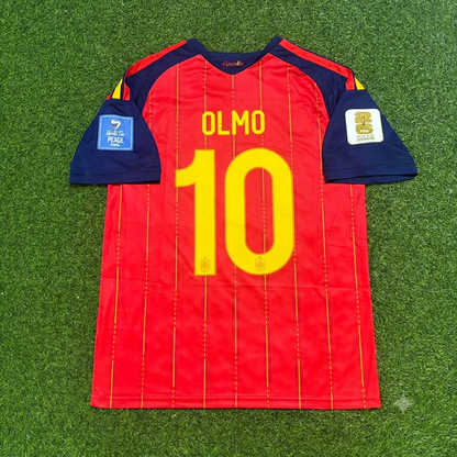 Spain World Cup 2026 Dani Olmo #10 Home Football Jersey