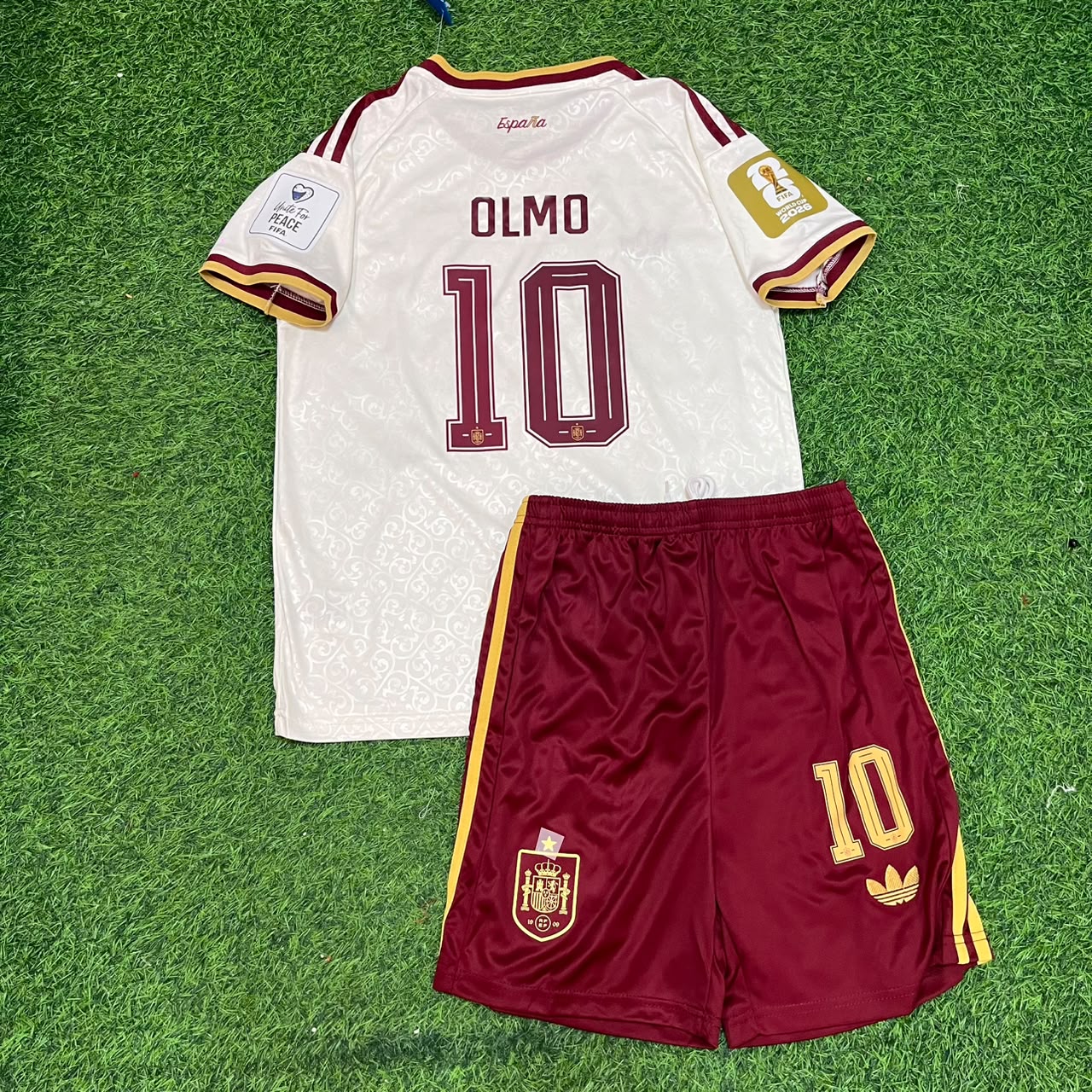 Spain World Cup 2026 Dani Olmo Kids Football Jersey