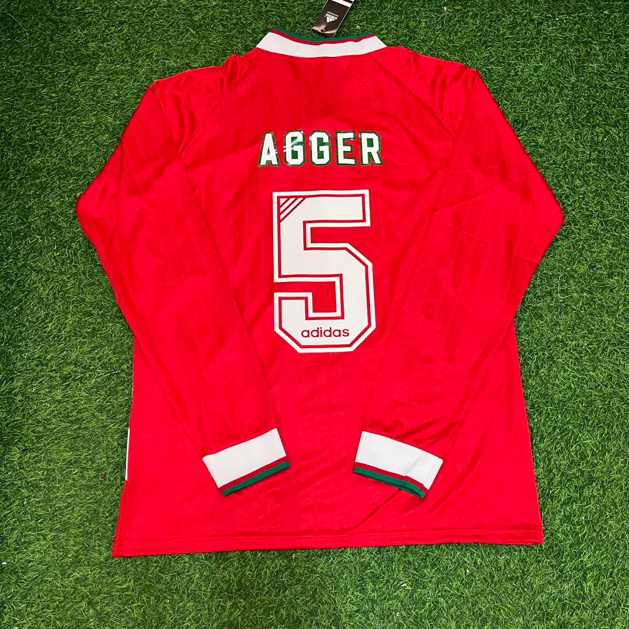 Daniel Agger Liverpool 1993/1995 Home Long Sleeve Retro Football Jersey Kit