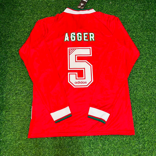 Daniel Agger Liverpool 1993/1995 Home Long Sleeve Retro Football Jersey Kit
