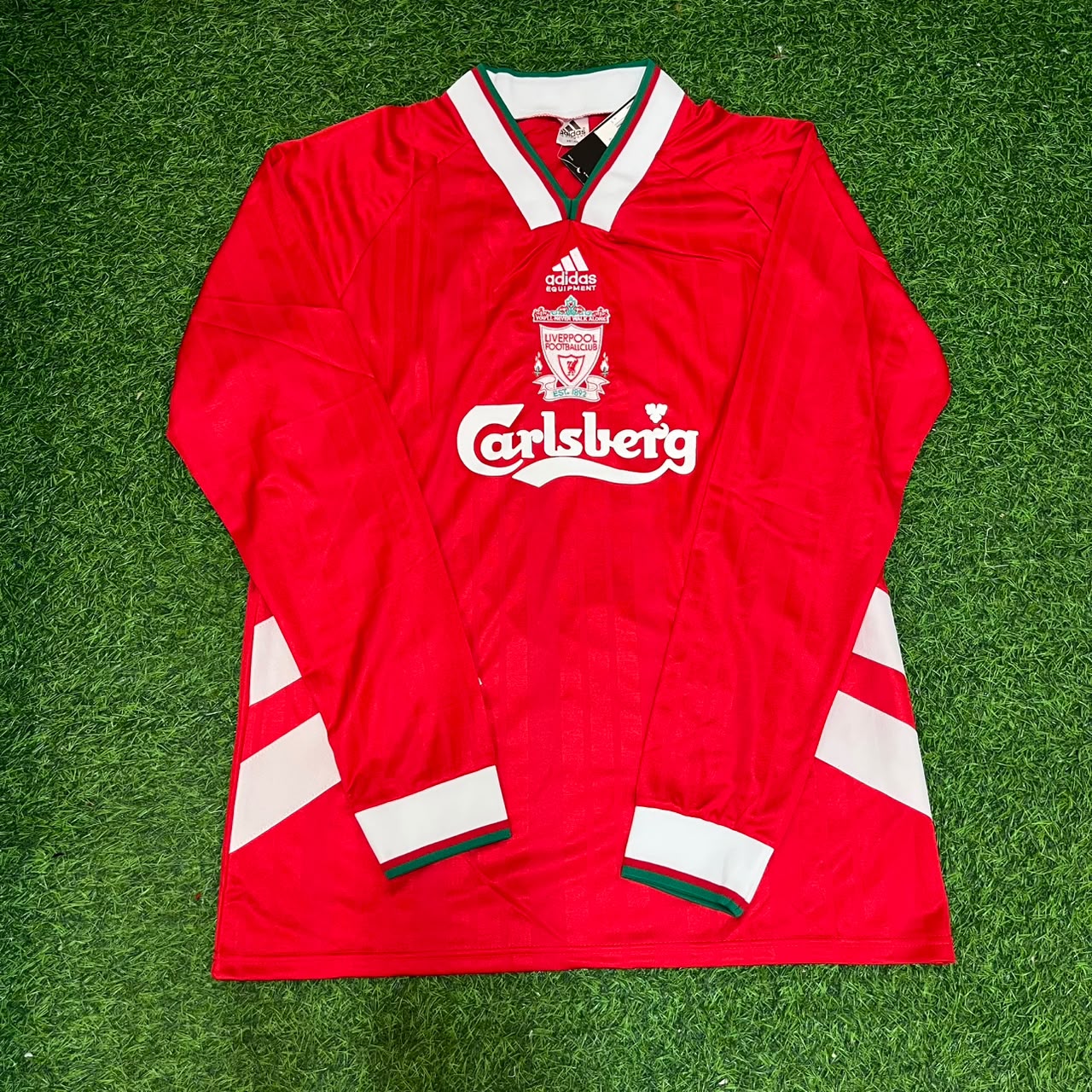 Daniel Agger Liverpool 1993/1995 Home Long Sleeve Retro Football Jersey Kit