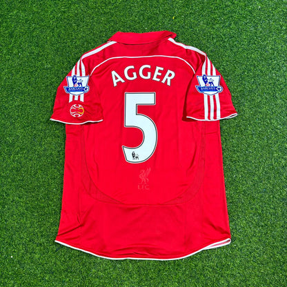 Daniel Agger Liverpool 2007/08 Premier League Football Jersey