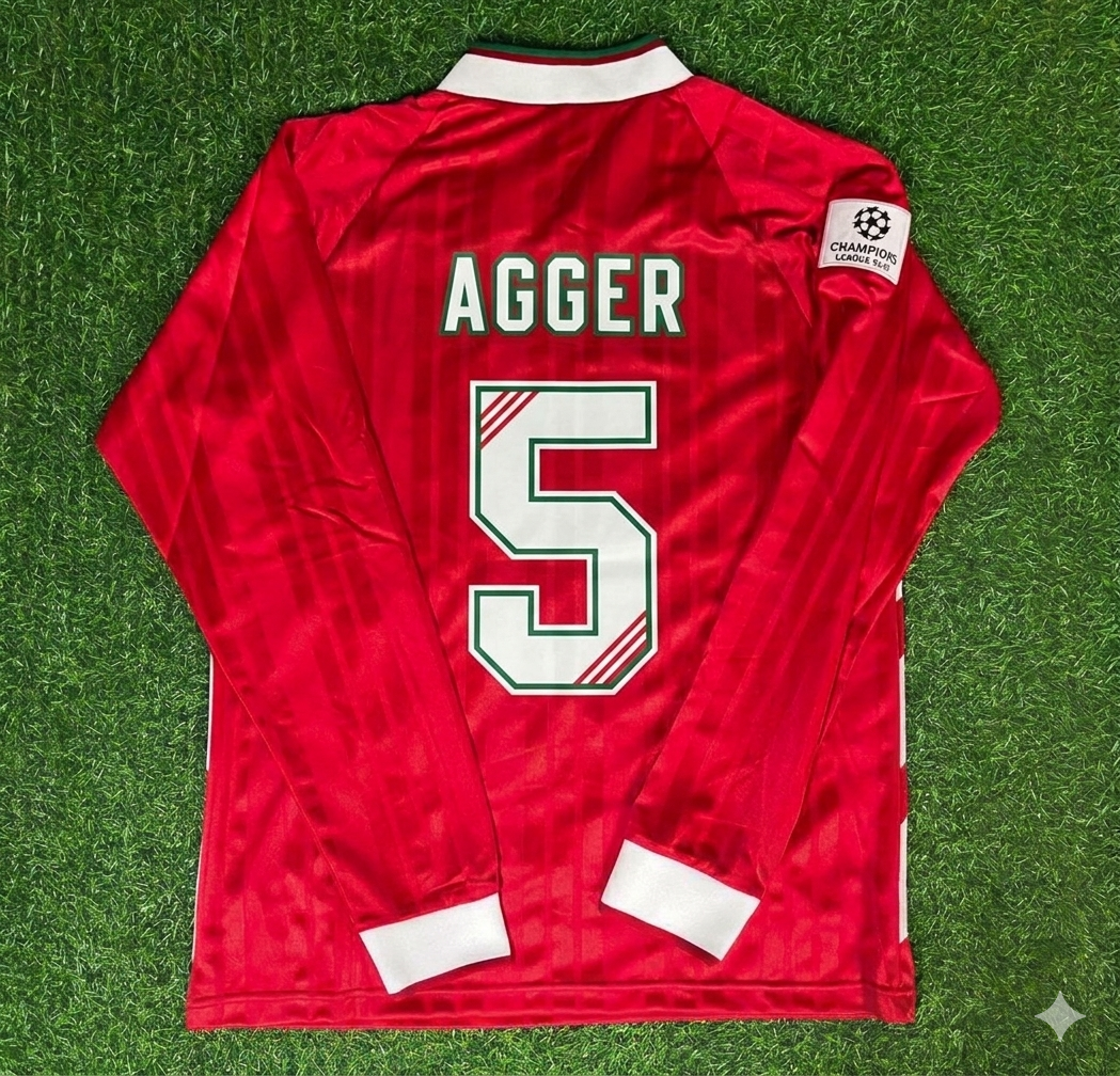 Daniel Agger Liverpool Long Sleeve Retro Football Jersey Kit