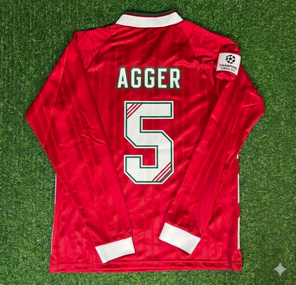 Daniel Agger Liverpool Long Sleeve Retro Football Jersey Kit