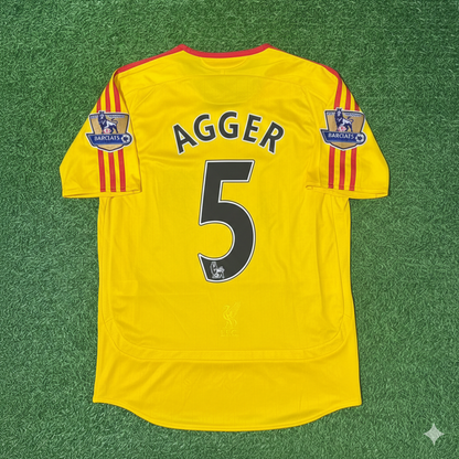 Daniel Agger Liverpool 2006/2007 Yellow Retro Football Jersey Collection