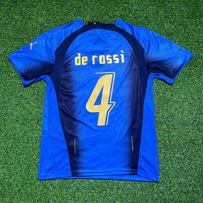 Italy World Cup 2006 Daniele De Rossi 4 - Final Retro Football Jersey