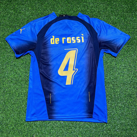 Italy World Cup 2006 Daniele De Rossi 4 - Final Retro Football Jersey