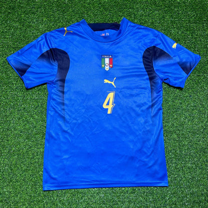 Italy World Cup 2006 Daniele De Rossi 4 - Final Retro Football Jersey