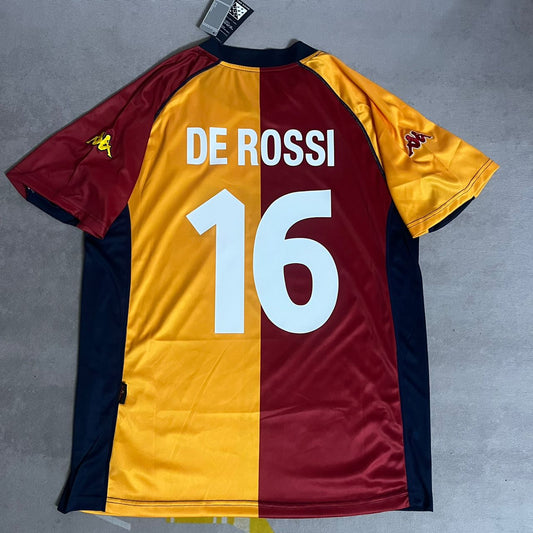 Daniele de Rossi Roma 2001 2003 Retro Football Jersey Kit