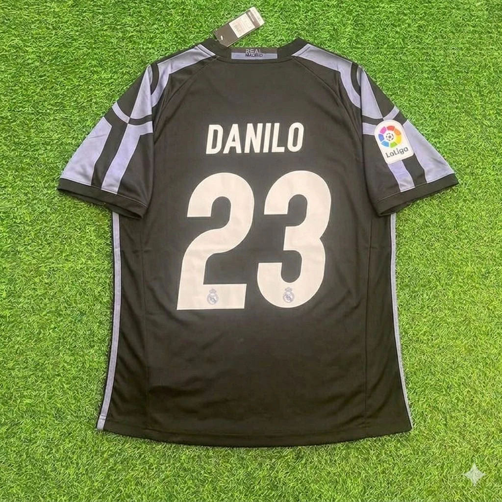 Danilo 23- Real Madrid 2016 Black Retro Football Jersey