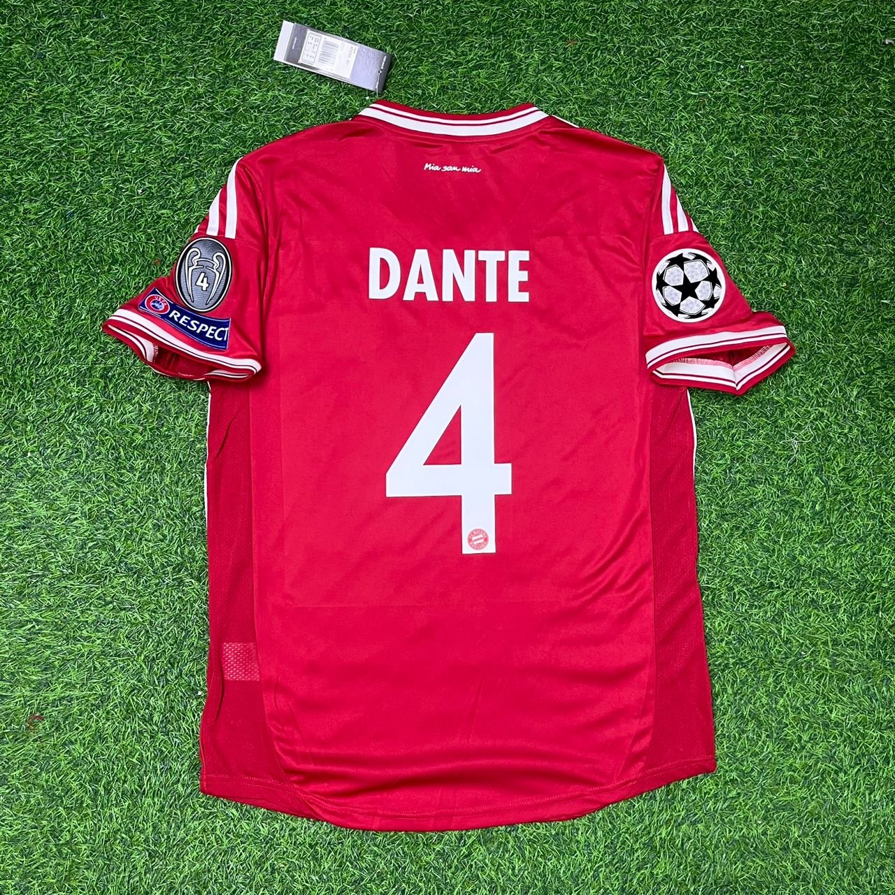 Dante Bayern Munich 2013 Champions League Final Football Jersey Kit