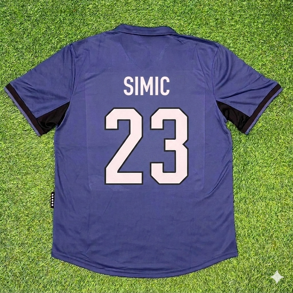 Dario Simic #23 Inter Milan 1998-1999 Home Retro Football Jersey Kit