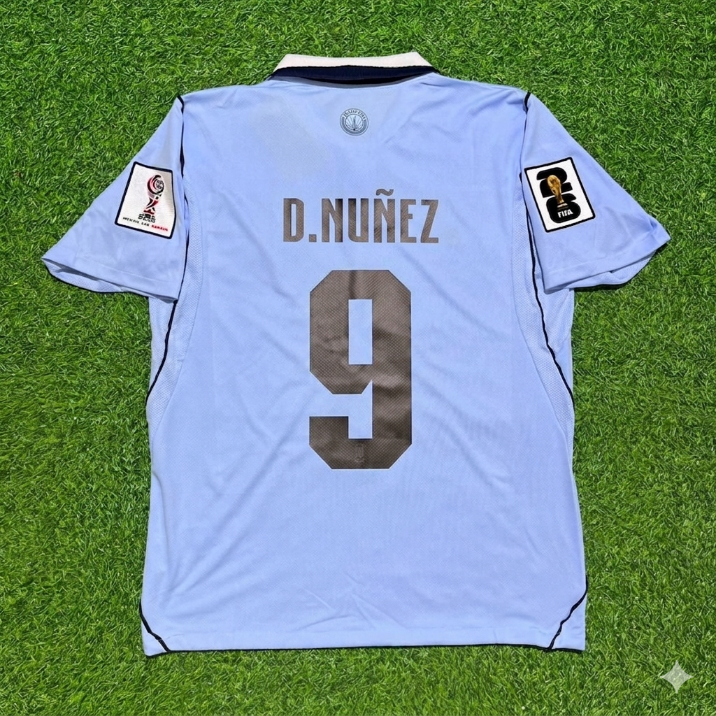 Uruguay World Cup 2026 Darwin Núñez #9 Home Sky Blue Football Jersey