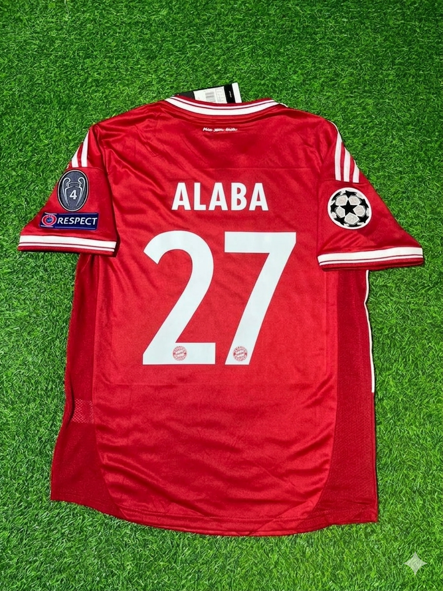 David Alaba 27- Bayern Munich 2013 Champions League Wembley Final Football Jersey