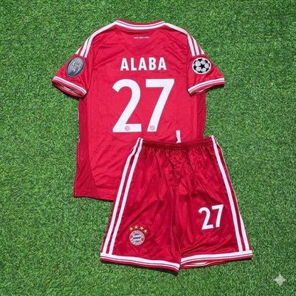 David Alaba #27 Bayern Munich 2013 Champions League Final Kids Retro Kit Jersey