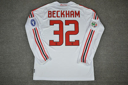 David Beckham 2009 AC Milan Retro Football Jersey Kit