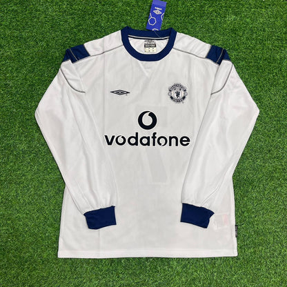 David Beckham Manchester United 2000-2001 White Retro Football Jersey Collection