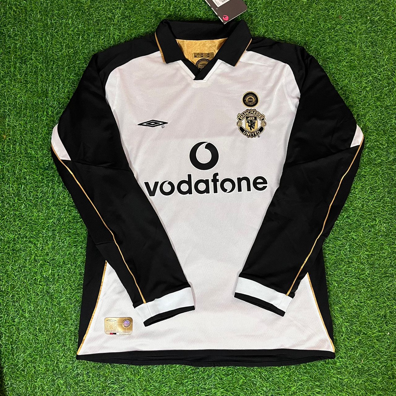 Manchester David Beckham United 01-02 Reversible Shirt Jersey Maillot Trikot Maglia Soccer Kit