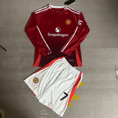 David Beckham Manchester United Kids Children Set Retro Football Jersey
