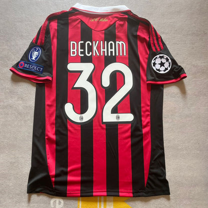 David Beckham 32 - AC Milan 2009-2010 Football Jersey Kit