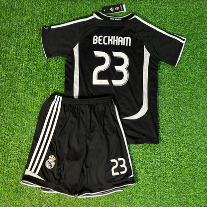 David Beckham Real Madrid 2006 - 2007 Kids Kinder Kids Football Jersey Kit