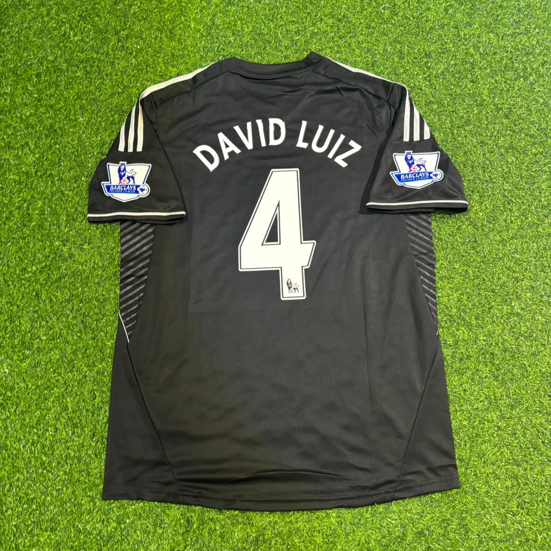 David Luiz Chelsea 2013/14 Black Retro Football Jersey Kit