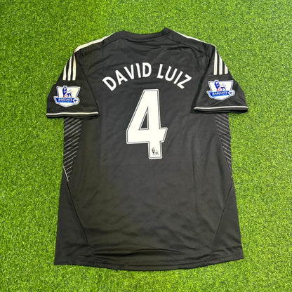 David Luiz Chelsea 2013/14 Black Retro Football Jersey Kit
