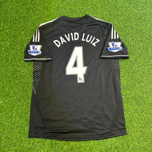 David Luiz Chelsea 2013/14 Black Retro Football Jersey Kit