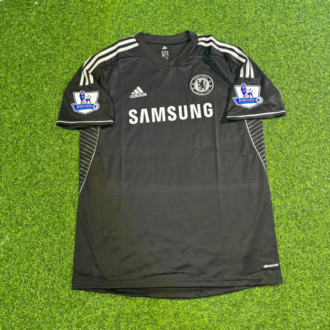 David Luiz Chelsea 2013/14 Black Retro Football Jersey Kit