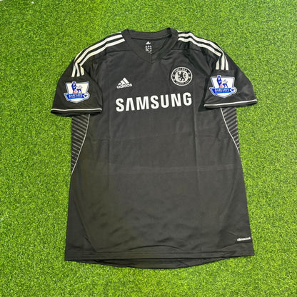 David Luiz Chelsea 2013/14 Black Retro Football Jersey Kit