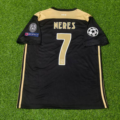 David Neres Ajax 2018 2019 Champions League Black Retro Football Jersey Kit