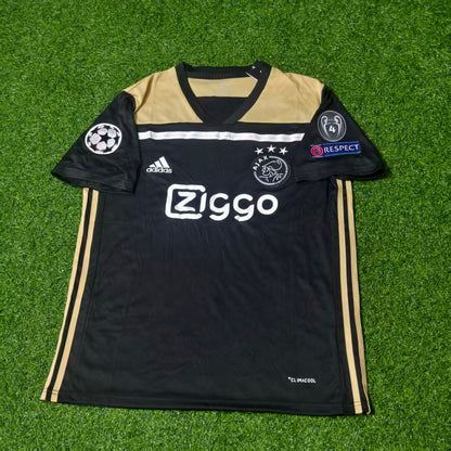 David Neres Ajax 2018 2019 Champions League Black Retro Football Jersey Kit