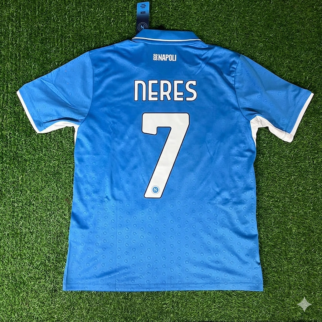 David Neres 7 Napoli Football Jersey Kit