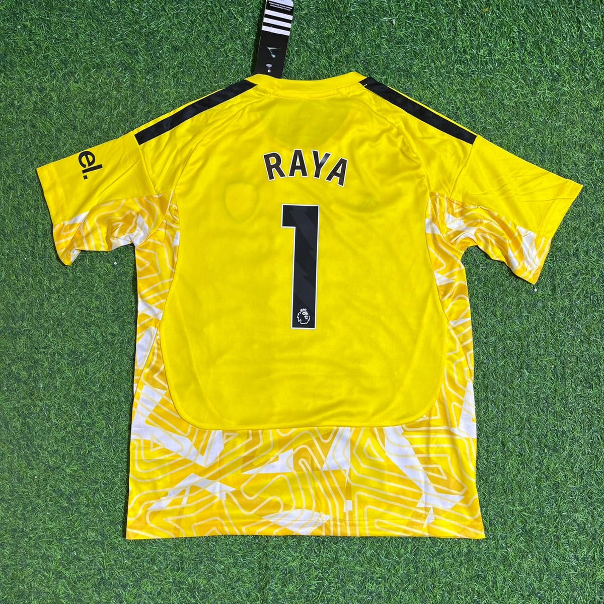 Arsenal 2026-2027 David Raya Away Yellow Goalkeeper Soccer Kids Football Jersey