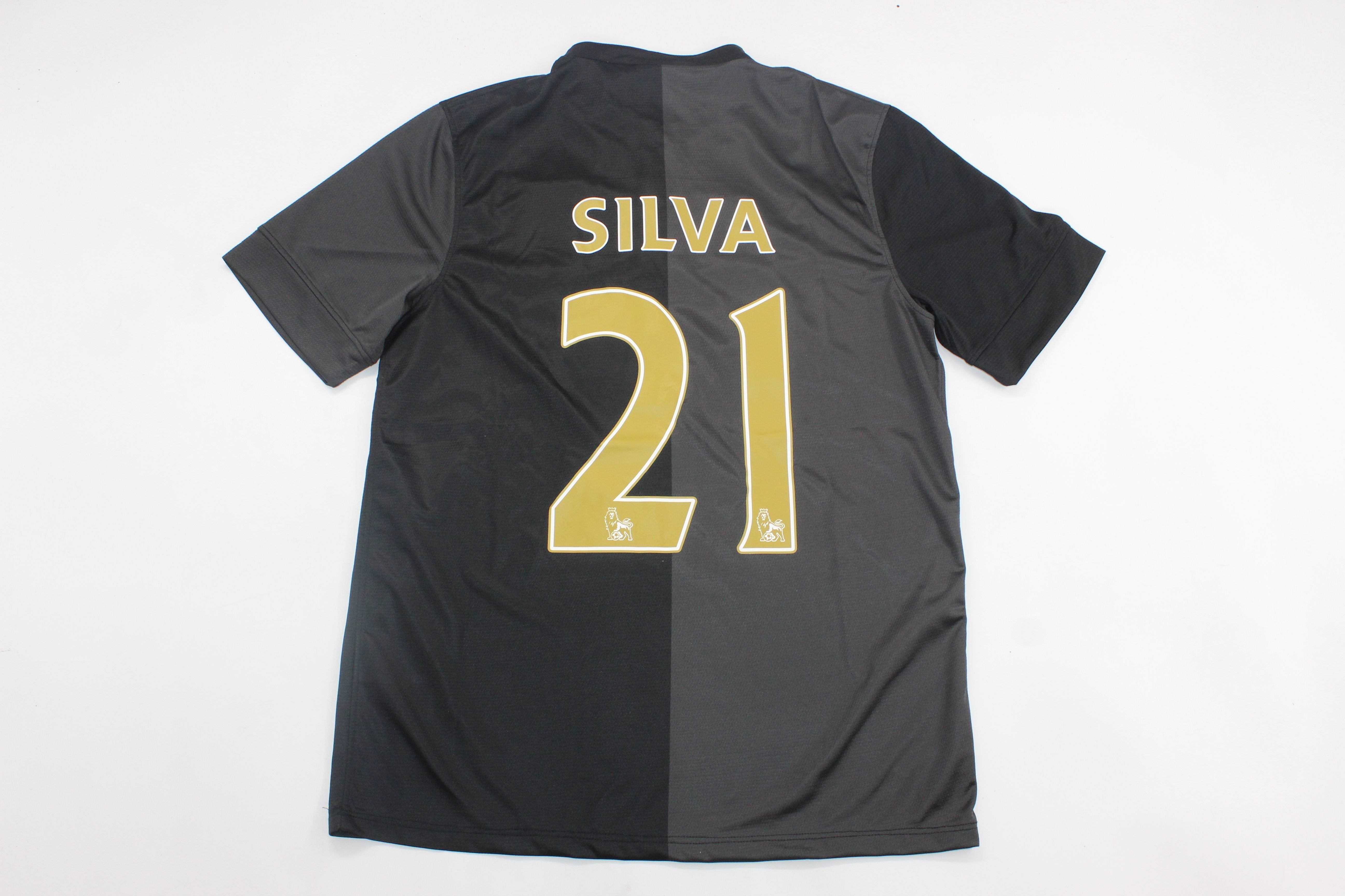 David Silva Manchester City 2013 - 2014 Retro Football Jersey Kit
