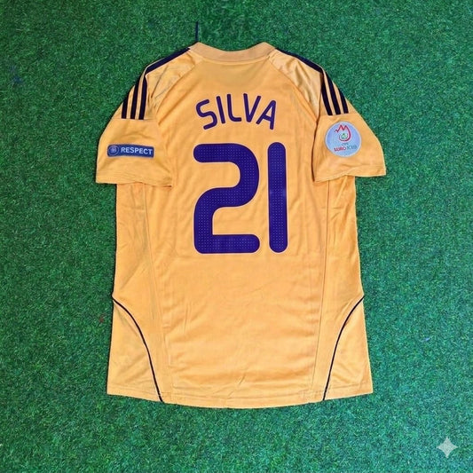 Spain EURO 2008 David Silva 21- Retro Football Jersey
