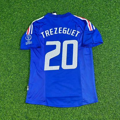 France World Cup 2002 David Trezeguet Retro Football Jersey